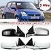 Compatible With Suzuki Swift 2005 2006 2007 2008 2009 2010 2011 2012-2016 Car 3 Wires Outside Rearview Mirror Assembly Electric Adjustment(Silver left 3)