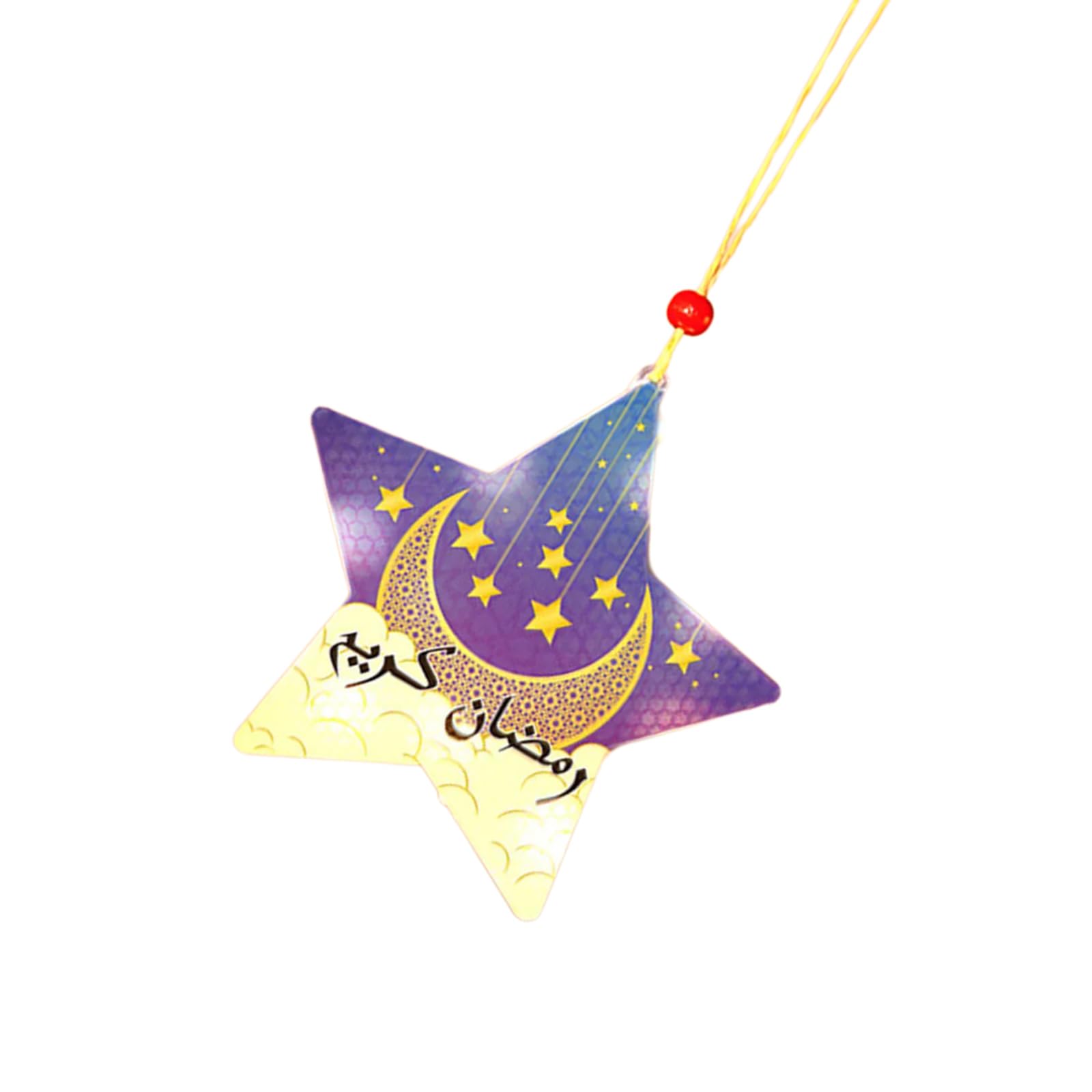 Kalttoy Decorative LED Light Eid Decorative Lamp Star Shape Led Lamp Hanging Decorations for Home Decoration Festival Supply Window Decoration