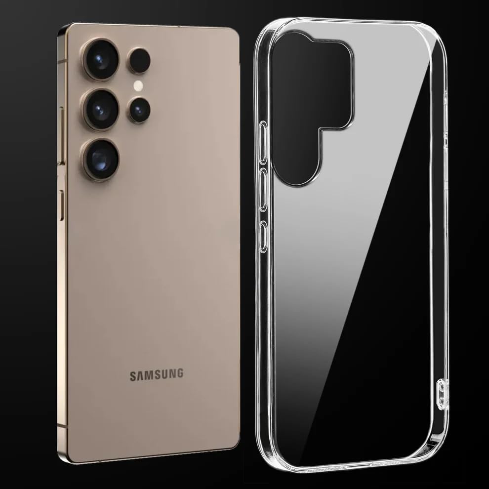 Image of DIZORO Compatible with Samsung Galaxy S25 Ultra 5G Back Cover Case Clear,[ Anti Yellow ][Military Grade Protection] Hard PC Back Cover Transparent