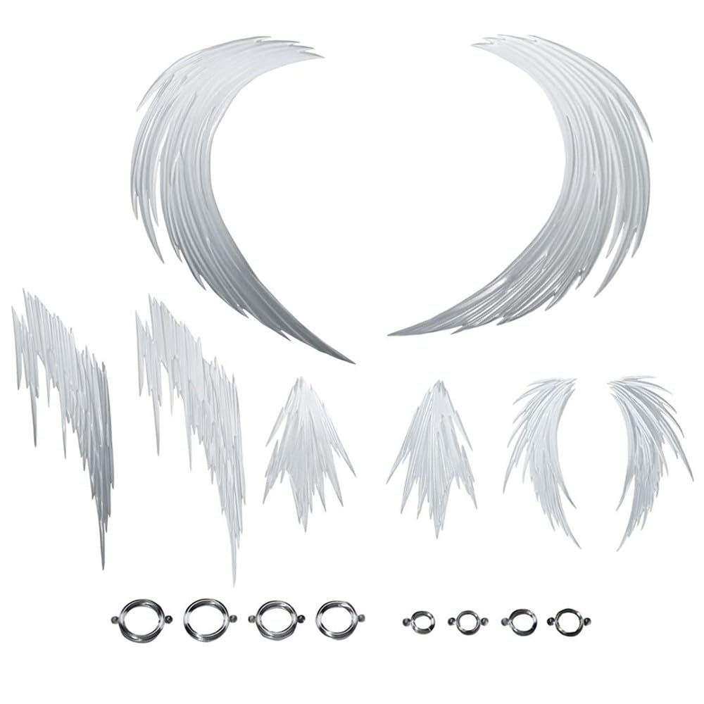 Photo 1 of 1/18 1/12 1/144 Scale Action Figure Effect Set (8Pcs Rings, 8Pcs Wind Blades) Transparent PVC Model Kit for Anime Characters