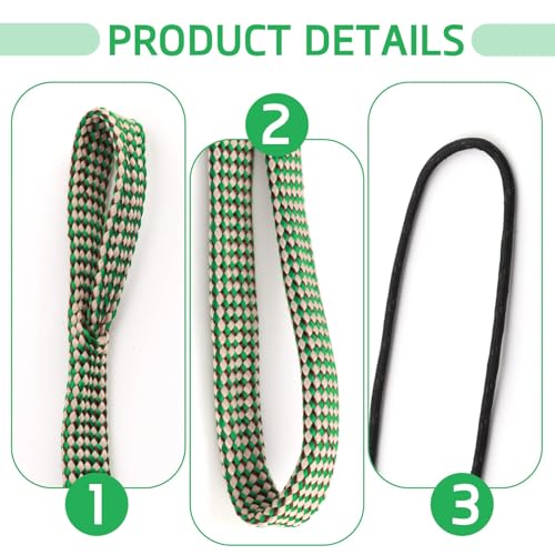 Laufreinigungsschnur für .30Cal .308 30-06 .300 .303 & 7.62 mm Kaliber Pistole Gewehr Flinte Laufreiniger Reinigungsset,Waffenreinigungsset