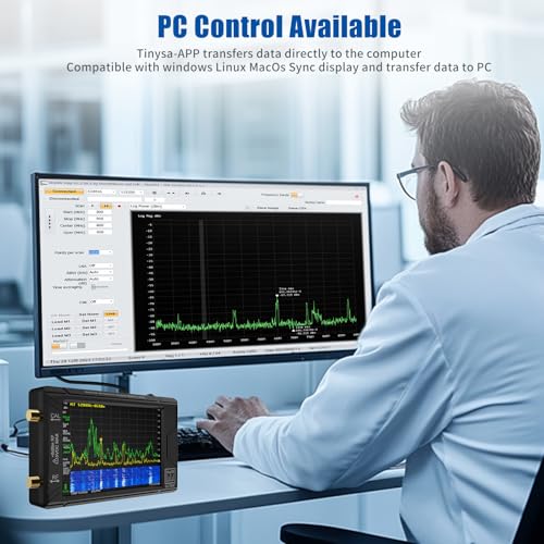 Image of 2025 Upgraded Ultra+ZS407 Spectrum Analyzer, 4.0 Inch 100kHz to 7.3GHz Handheld Frequency Analyzer with 32Gb Card, 2-in-1 Signal Generator 100kHz to 900MHz MF /HF /VHF UHF Input