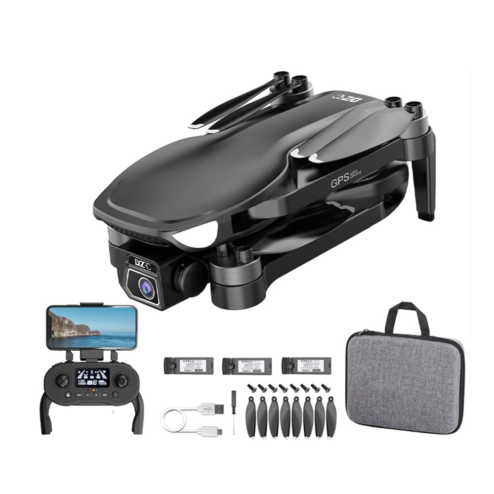 LUXWALLET LIBRA Eagle - 30KM/h Drone - 191 Gram - WiFi GPS 4K Drone - EIS Stabilisator - 1200 Meter 5G Afstand + 2x Accu