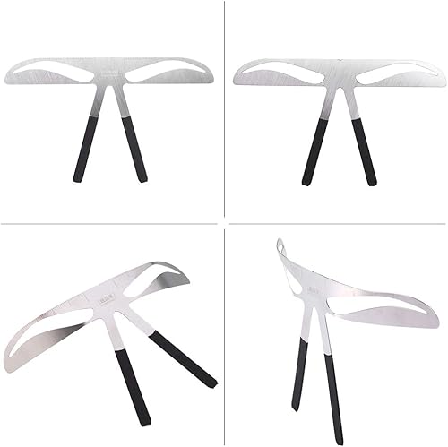 Miniatura 4 de Plantilla de cejas, 4 Tipos de Plantilla de Cejas Permanente Ceja Wooler Medida de la Ceja Regla de Extensión de Equilibrio de la Forma de la Ceja