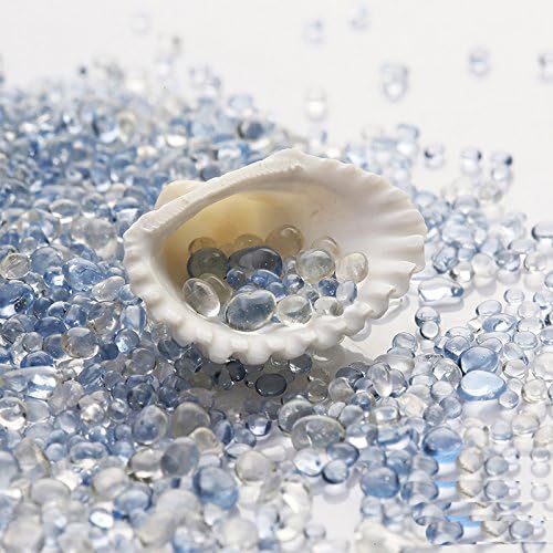 KISSTAKER Pebble Turtle Fish Tank Sand Rocks Aquarium Bonsai Succulent Plants Decoration Ornament Stone Landscape (500g Transparent and…