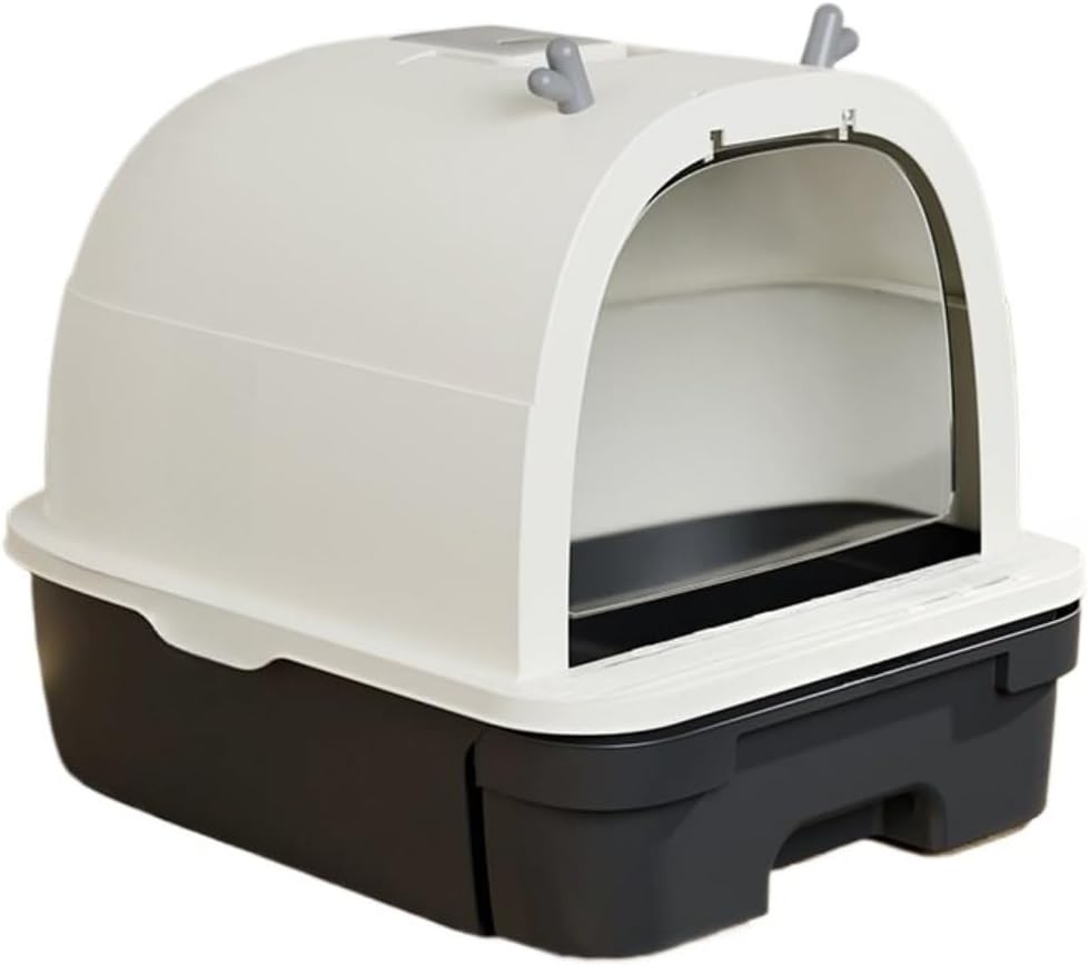 Tirczil アウトレット 猫トイレ、大容量。大型猫用。ドーム型 
