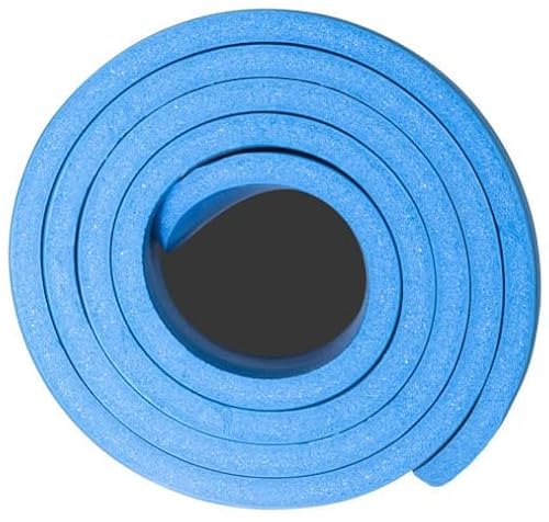 Tapete de Yoga 10mm mat pilates exercício Ioga NBR Macio 180 x 61 Odin Fit (Azul)