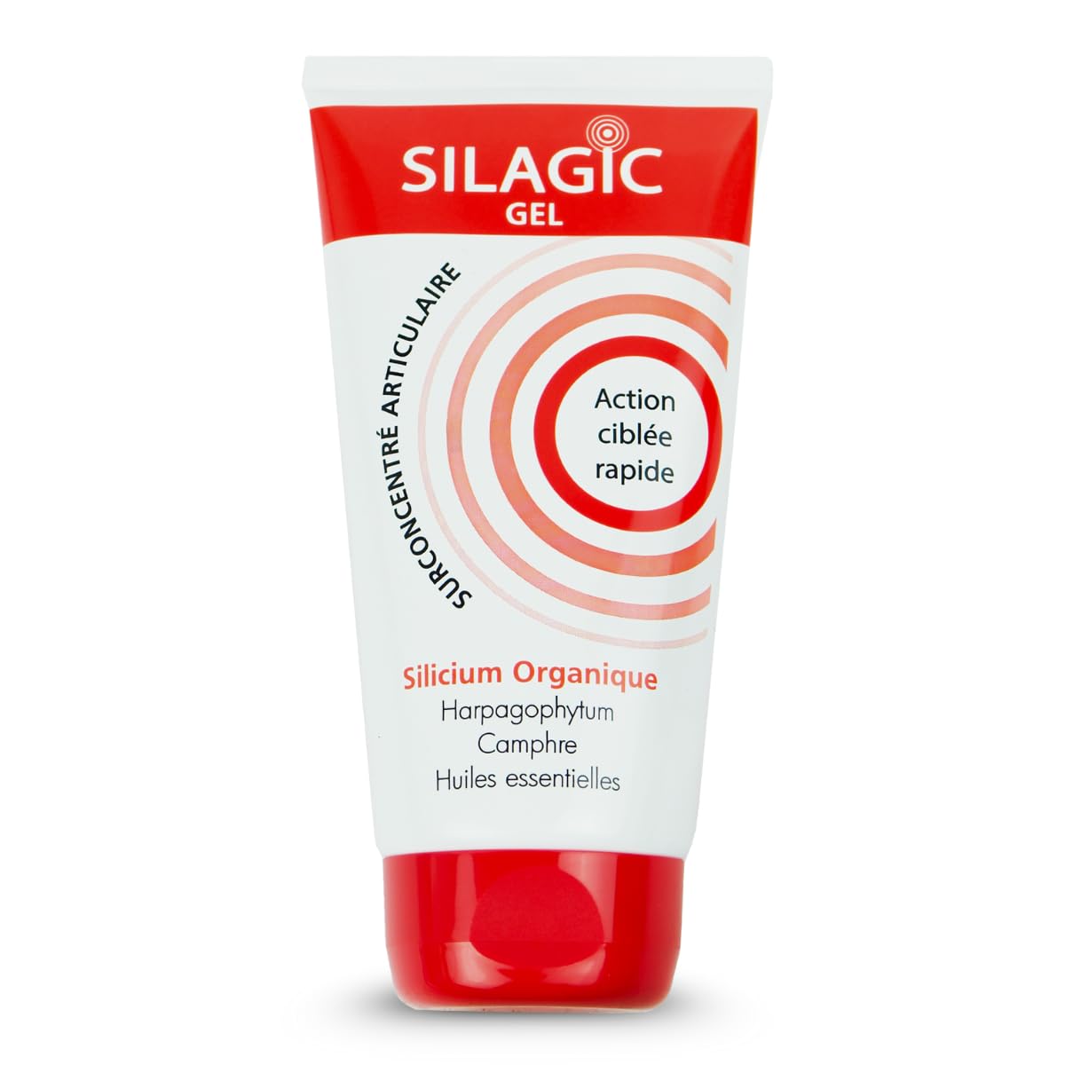 SILAGIC - Gel de Massage Chauffant Articulations & Muscles - Soulage Tensions & Raideurs - Silicium, Harpagophytum, Camphre & Huiles Essentielles - Fabriqué en France - 150 ml