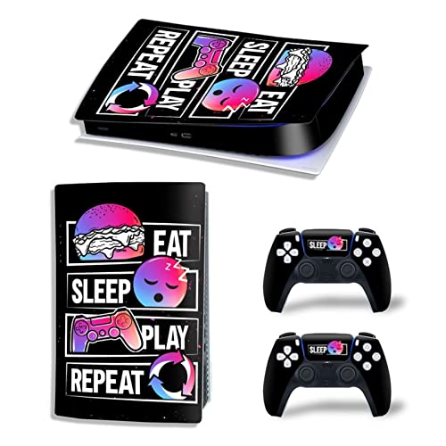 �ی� For PS5 Skin Disc Edition Anime Console and Controller Vinyl Cover Skins Wraps for Version(4355) �C�A�Ȃ��A�c�����Ȃ�