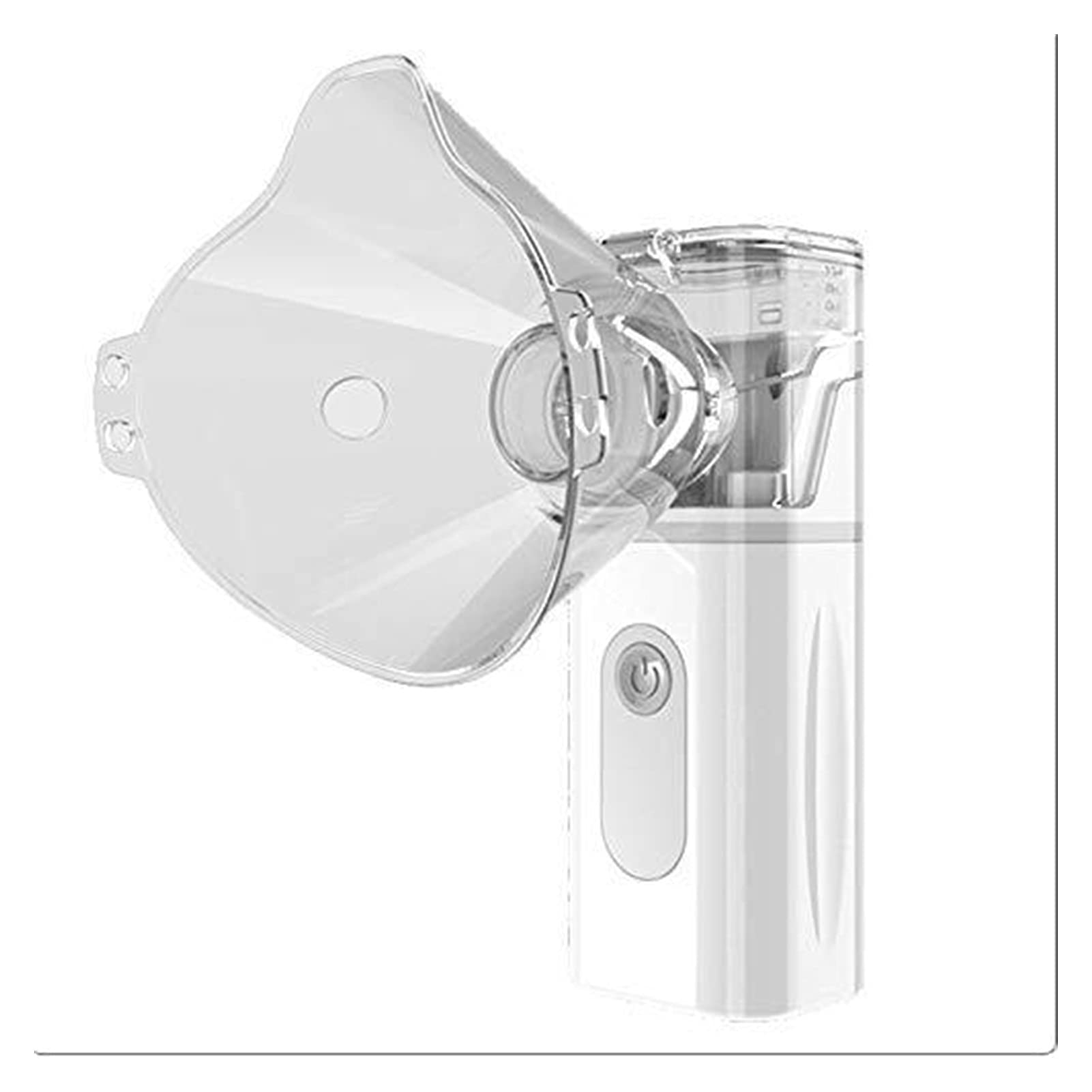 Rails Inalatore Portatile con Pulizia Automatica Mini Muto Ultrasuoni Mesh Inalatore a Vapore Vaporizzatore Portatile Vaporizer Cool Net Inalatore Humidificatore per Bambini e Adulti (Color : Gray)