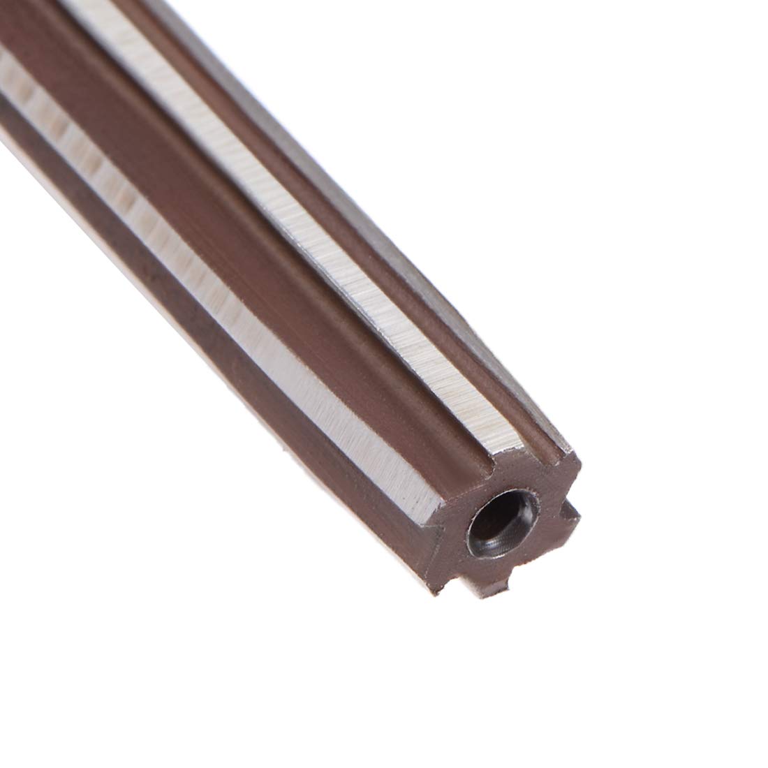 Uxcell 6.6mm Carbide Tip 4 Straight Flutes Round Shank Lathe Machine Chucking Reamer Cutter - View #9