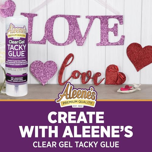 Aleene’s Always ready clear gel tacky glue 118ml, 4OZ, farblos
