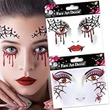 Photo Gallery tatuaggio viso halloween, 2 fogli adesivo tatuaggio face, face tatuaggio temporanei, adesivi tatuaggi viso, adesivi tatuaggi halloween, adesivi tattoos ragni, decorazioni feste Photo Gallery tatuaggio viso halloween, 2 fogli adesivo tatuaggio face, face tatuaggio temporanei, adesivi tatuaggi viso, adesivi tatuaggi halloween, adesivi tattoos ragni, decorazioni feste