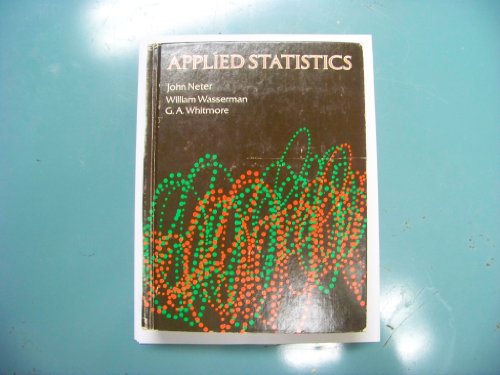 Applied statistics 0205059821 Book Cover