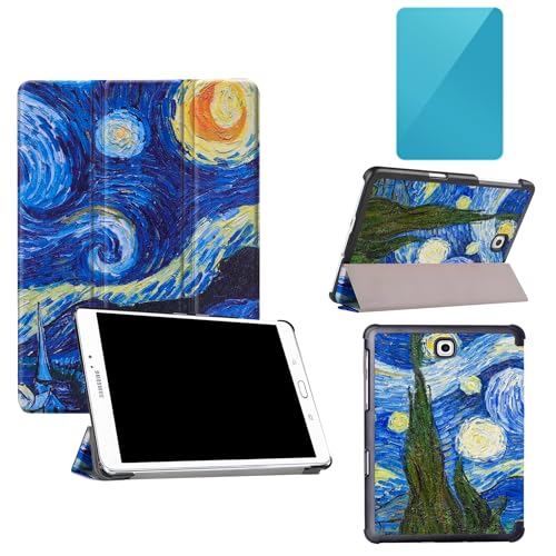 Galaxy TAB S2 8.0 Case for Samsung - Premium Tri-Fold Cover for Galaxy TAB S2 8.0 inch T710/T713/T715C/T719C with Auto Sleep/Wake, Tablet Accessory, Includes a Screen Protector (Starry Sky, One Size)