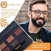 Temporary Beard Color for Men - Chemical-Free Gray Coverage - Hypoallergenic - 6 Shades - Brush-On - Lasts 24-48 Hours - Goatee Mustache Sideburns | My Perfect Goatee