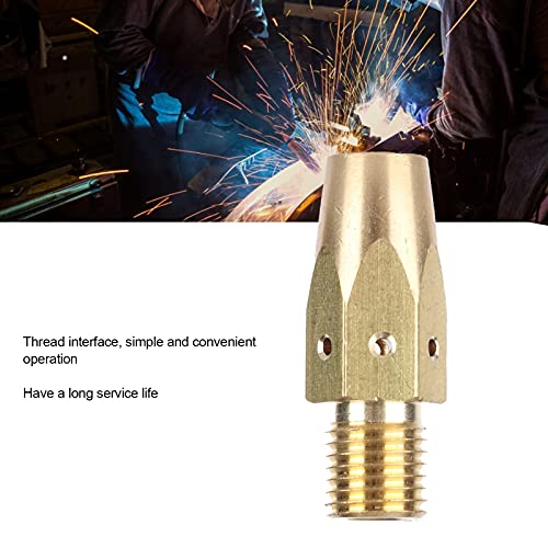 10Pcs Lassen Nozzles Messing Tip Lassen Pistool Houder Schroefdraad Interface Glossy Lassen Set Nozzles voor Miller M25… - Image 5