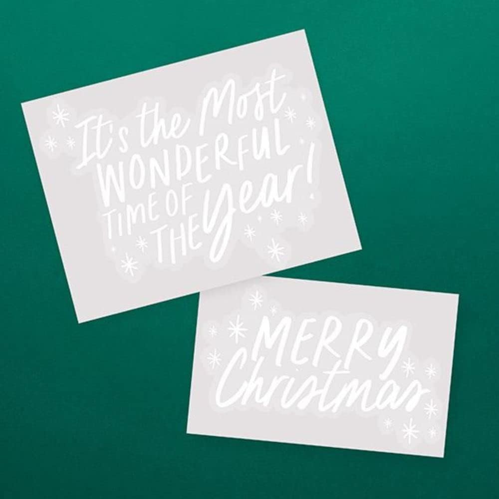 Festive Window Sticker Decorations Words, Merry Christmas, Christmas Window Decoration, Window Decal, Festive Home Decoration, Festive Stickers, Shop Display