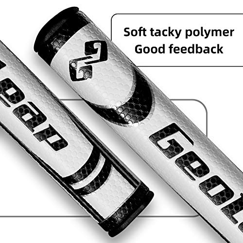 Image of Geoleap Putter Grip- Soft Polyurethane Material,Round Shape, Light Weight Golf Grips,4 Colors and 4 Sizes to Choose. (Black, Standard(2.0))