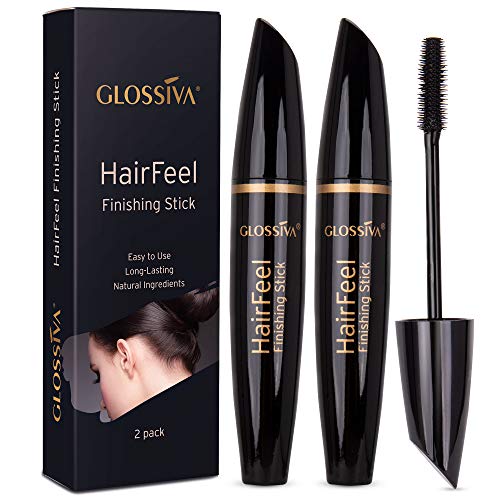 Glossiva Hair Finishing Stick, 25ml, 2 Pack- For Small Broken Hair - Hair Stick for Flyaway Hairs - Natural Ingredients - Fast Solution for Neat Hair Styles - Lightweight