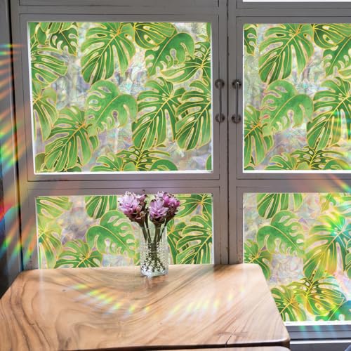 Runtoo Vinilo Decorativo 3D Hojas Palma 40.01x15.75 cm miniatura 4