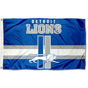 Lions Throwback Vintage Retro 3×5 Banner Flag