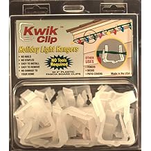 Kwik Clip Holiday Christmas Light Hangers 2" 1 5/8" Fascia Boards Clip Made in The USA
