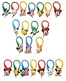 Avirgo Hermes 21 Pcs Colorful Soft Zipper Pull Charms for Jacket Backpack Bag Pendant Set