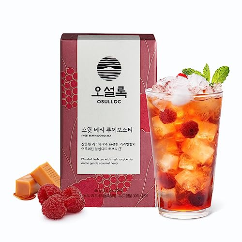 Osulloc Sweet Berry Rooibos Tea, Herbal & Fruit Tea Blend, Premium Blended Tea From Jeju, Tea Bag Series 20 Count, 1.06 Oz, 30G #TOP7