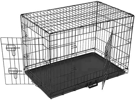 Amazon 大型犬折りたたみ式ペットケージ ダブルドア Xxl 122cm X 74 5cm X 80 5cm Jpt ケージ 通販