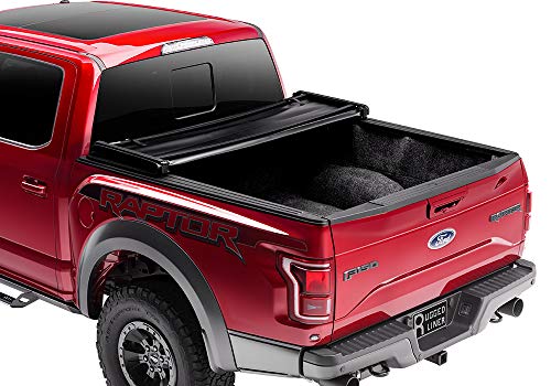 Rugged Liner Premium Soft Folding Truck Bed Tonneau Cover | FCT516 | fits 16-18 Toyota Tacoma Double Cab  (with utility track), 5' bed - Thumbnail 3