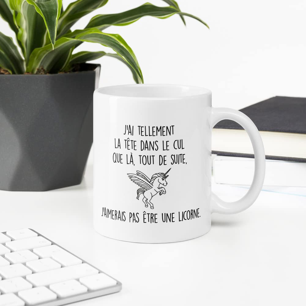 Tasse Licorne Drôle "Shuh Duh Fuh" - Mug Céramique 11oz - Cadeau Anniversaire