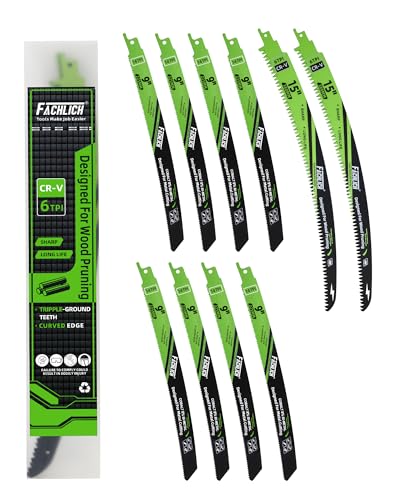 Reciprocating Saw Blades for Metal Wood 9Inch/15Inch Sabre Saw Blades 10 Pack
