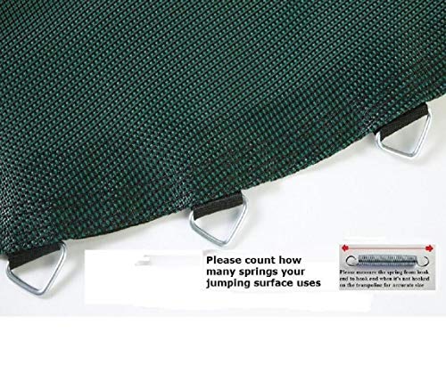 Jumping Surface Oval 8' x 14' with 60 V-Rings for for 6.5" Springs