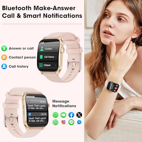 Reloj inteligente para mujer que responde llamadas para no perder alertas importantes 3