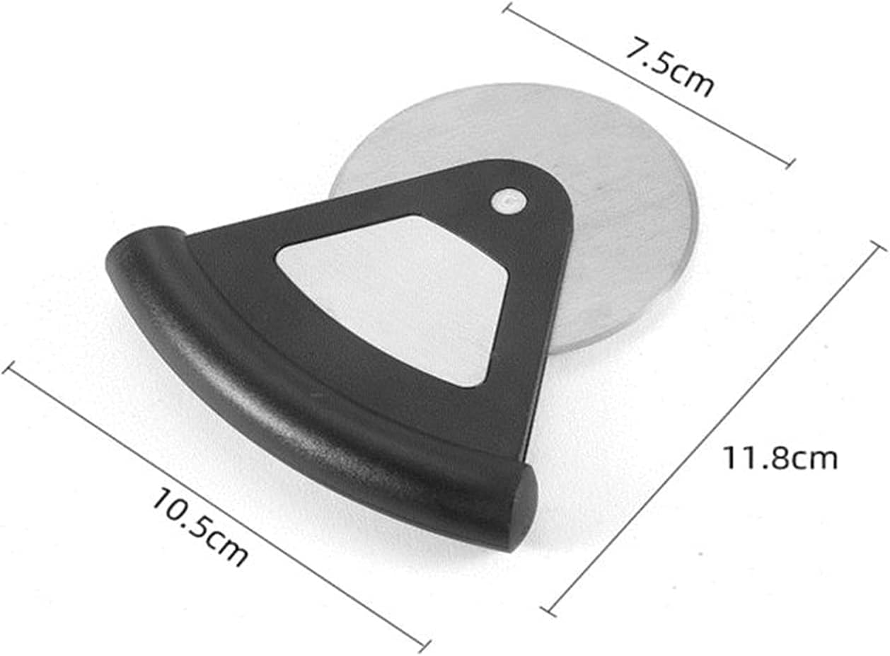 Pizza Slicer Stainless Steel Round Wheel Pizza Cutter with Cover Disc Cutter Cylinder Pizza Cutter Baking Accessories Pizza Cutters (Color : C)