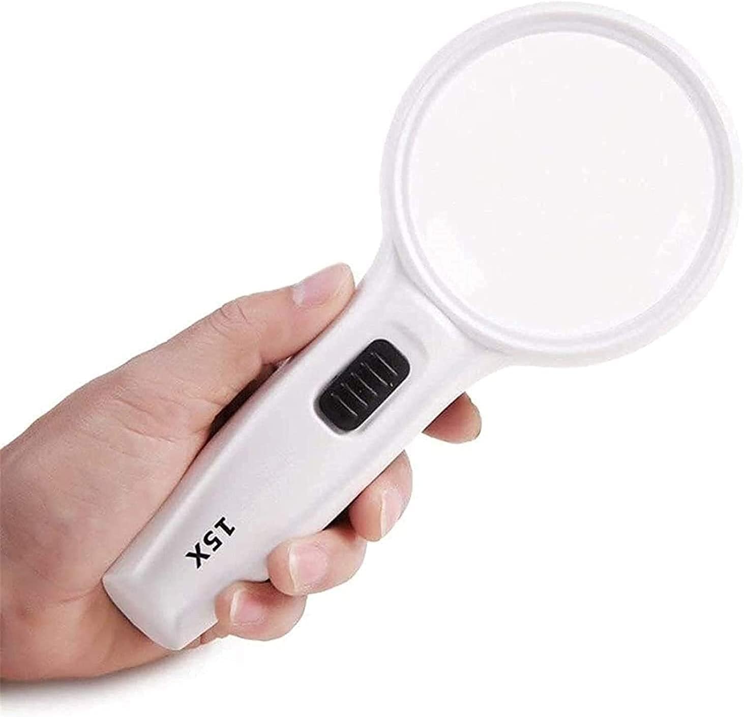 Magnifying Glasses Magnifying glass Magnifying Glass High Definition Inspection Maintenance Maps Crafts Identification 15X HD Handheld Magnifying Glass Magnifier Safehappy