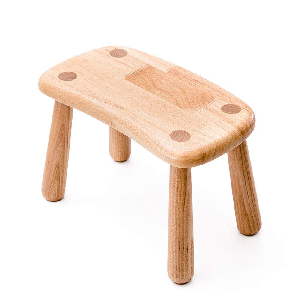 Tabouret pour enfants stable contre les chutes, repose-pieds multifonction en bois