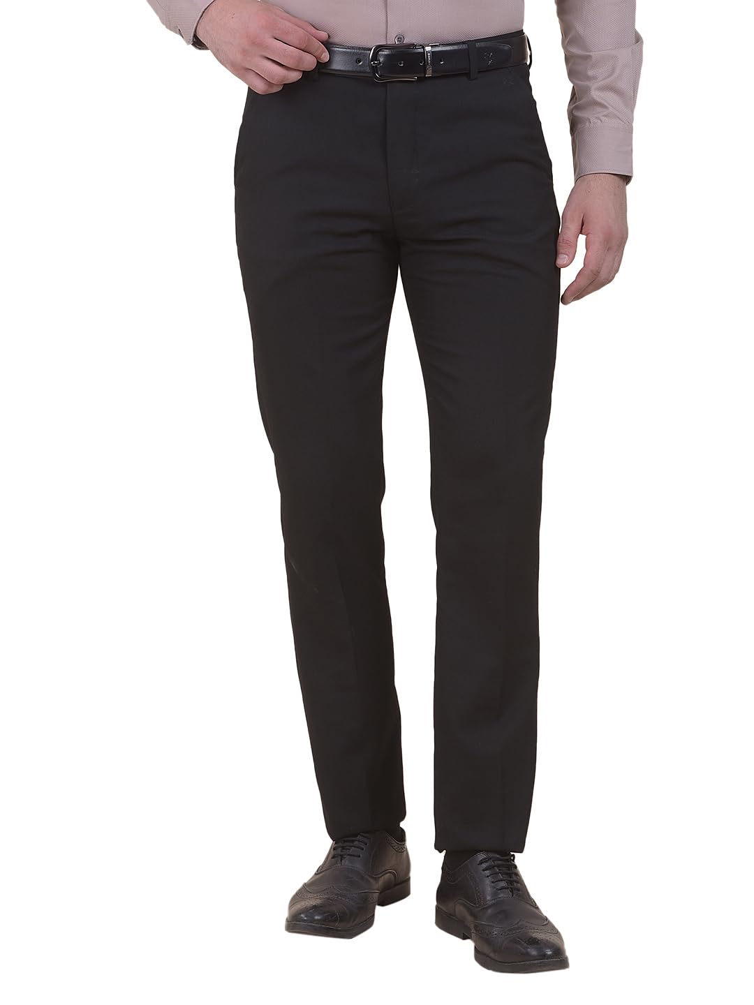 cantabil Men's Regular Fit Poly Viscose Trouser | Hook & Bar Closure | Solid Formal Pants | Comfortable Office & Casual Wear-picture-33