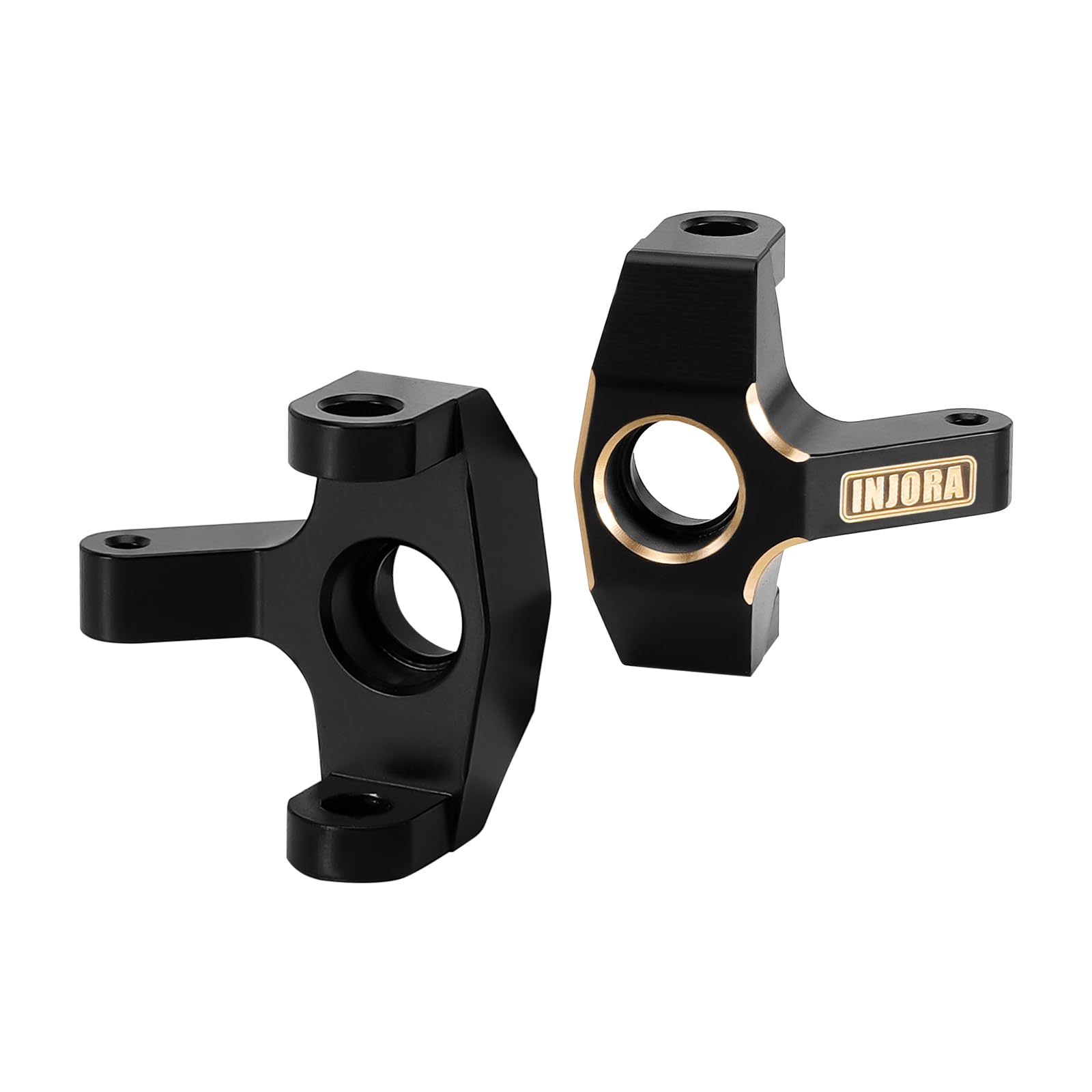 INJORA Black Coating Brass Steering Knuckles for 1/24 RC Crawlers FCX24M