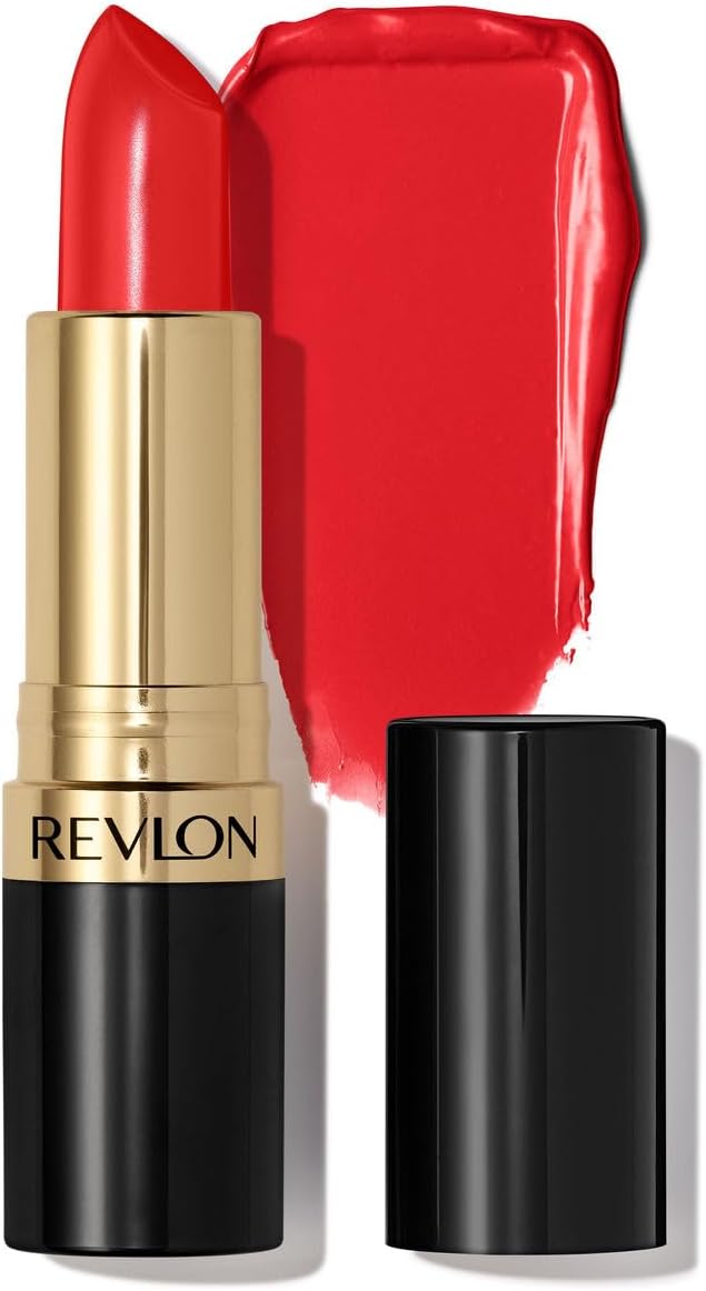 Revlon Super Lustrous Lipstick, fórmula cremosa para labios suaves y de aspecto más lleno, sensación hidratada, 720 Fire & Ice, 0.15 oz