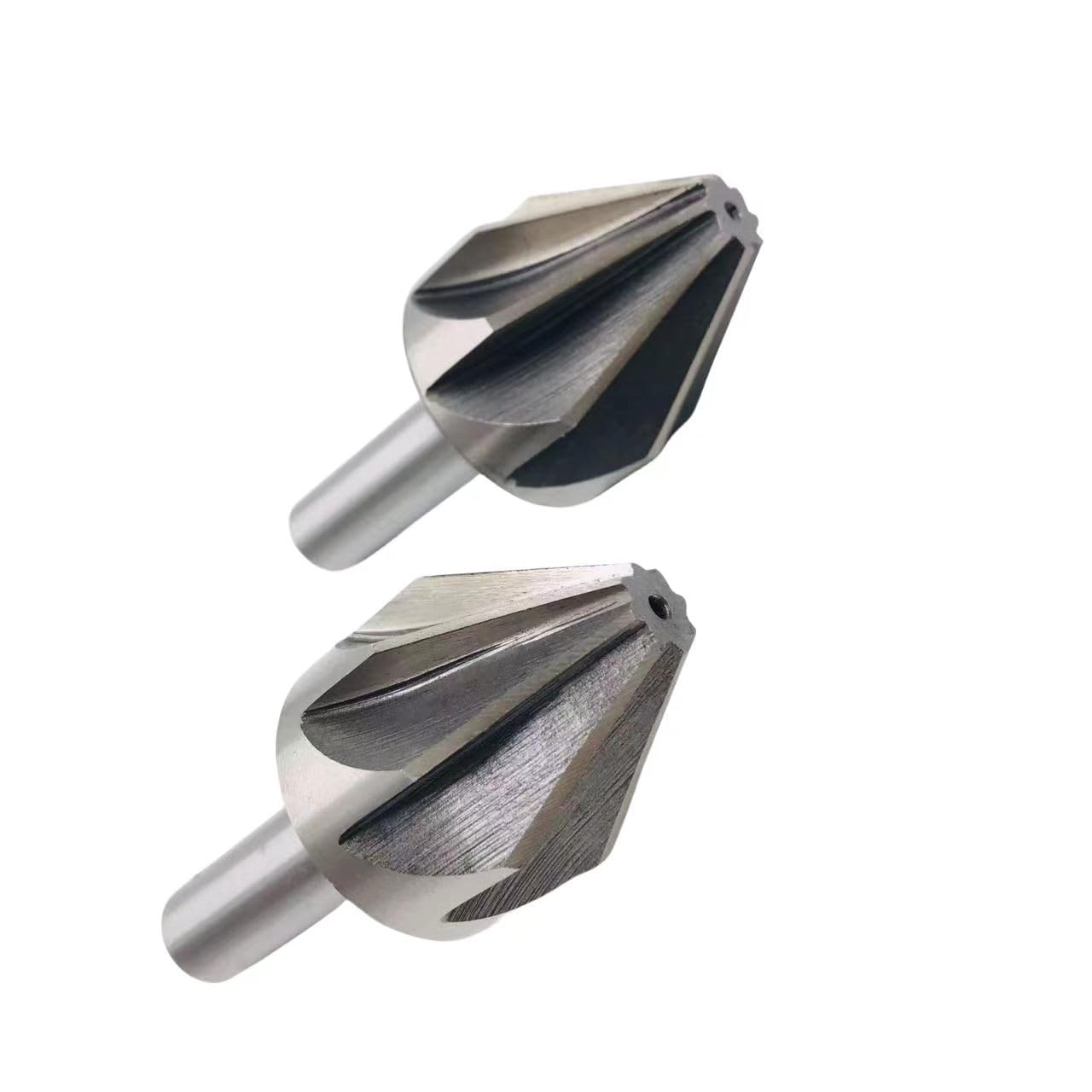 1 szt. Wiertła stożkowe 60 stopni frezy fazujące, 6-50 mm HSS 6/8 flet ze stali szybkotnącej Wiertła stożkowe 6-50 mm Narzędzie do cięcia fazującego(45mm(60 degrees))