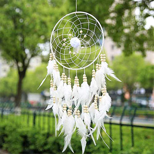 Handmade Dream Catchers for Kids Unicorn Dream Catcher Feather Wall DÃ©cor for Girls Bedroom Flower Wall Hanging Decoration Feather Dream Catcher LD051WH