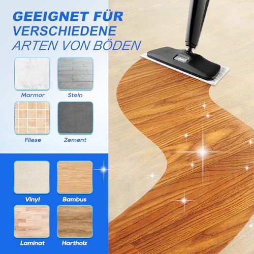 WOKEEPOW 6 Stück für Vileda Steam PLUS XXL Dampfreiniger PowerPad, Ersatzbezüge für Vileda Dampfreiniger XXL, Mikrofaser Ersatzbezug für Vileda Steam XXL, Upgrade-Material, 3 Grau+3 Weiß