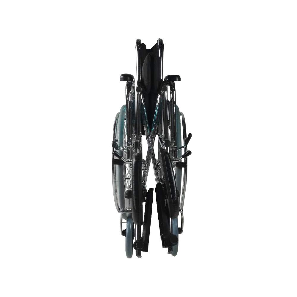 Mobiclinic, Silla de Ruedas, Partenón, Plegable, Elevador piernas, Asiento 44 cm, Premium, Autopropulsable, Manual, Marca española, Ortopédica, Reposapiés Ajustables, Reposabrazos, Resistente