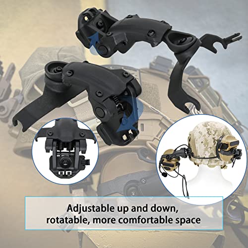 Hearangel ARC Rail Adapter Accessories for Comta ii Comta iii Tactical Headsets (BK) - Image 3