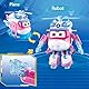 Super Wings Dizzy Deluxe Transforming, 2 Modi Roboter Deformation Flugzeug Action-Figuren Anime-Spielzeug für 3+ Jahre alte Jungen Mädchen w/Lights & Sounds, 6
