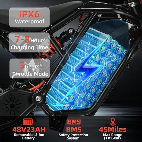 2000W Electric Dirt Bike for Teens & Adults  - Additional View