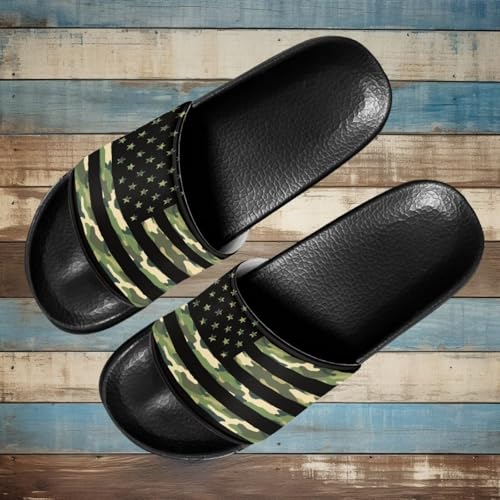 Image of Footwear for Mens Open Toe Athletic Sandals Anti-Slip Sole Slide Sandals Pillow House Flat Shoes Comfortable Slip On Slippers for Indoor & Outdoor