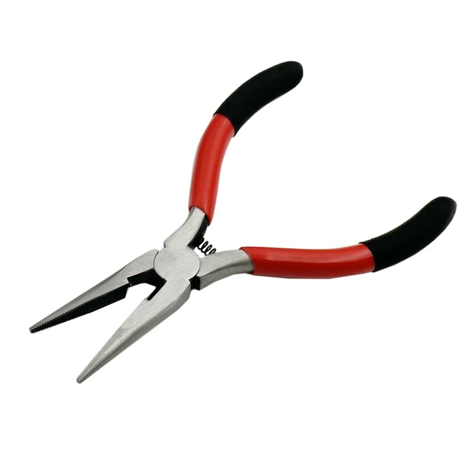 Hudfvioi Black With Red Pliers Set Needle Nosed Pliers 5 Inch Hand Prebuilt Wire Long Nose Portable Steel Repair Tool For Electrician Repair Tools(Black With Red)